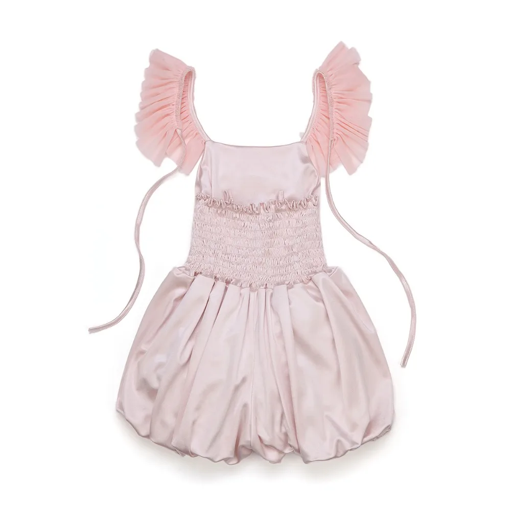 Комбинезоны для маленьких девочек 2018 г. короткие летние кружевные комбинезоны с