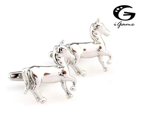 

iGame Unique Cuff Links Novelty Horse Design Free Shipping