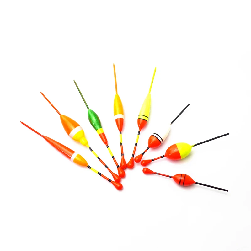 8 шт./лот набор рыболовных поплавков для морской рыбалки деревянные поплавки