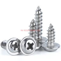 2021 drywall vis m2 m2 6 m3 m4 m5 304 grade with pad stainless steel round head pan tapping screws with self tapping screw