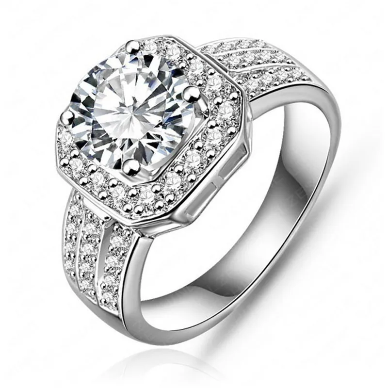 Хорошее качество женские красивые квадратные кольца для свадебной вечеринки