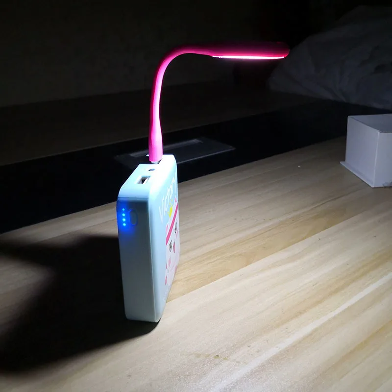 Мини светодиодный светильник, гибкий Usb светильник для чтения, Ночной светильник, портативный светильник, зарядное устройство, телефон, ноутбук, Usb флэш-светильник