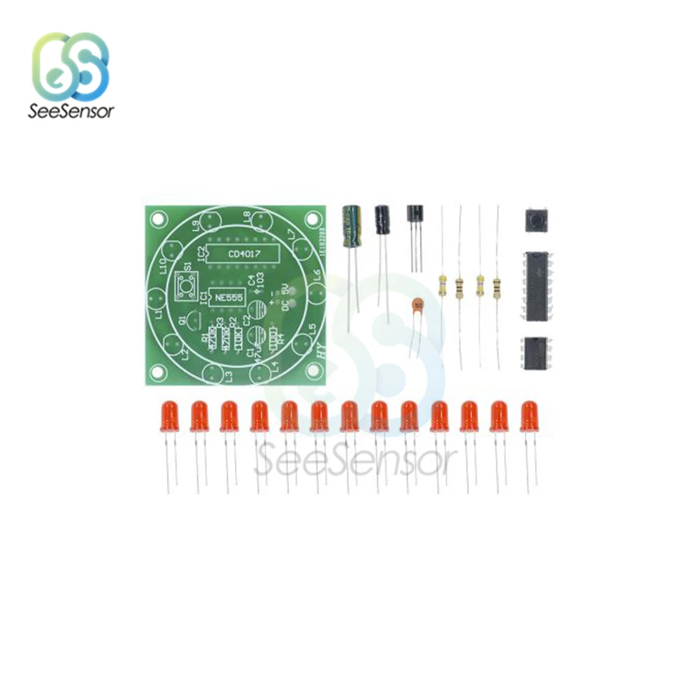 Поворотный Набор Lucky для творчества CD4017 NE555 самостоятельная сборка наборы