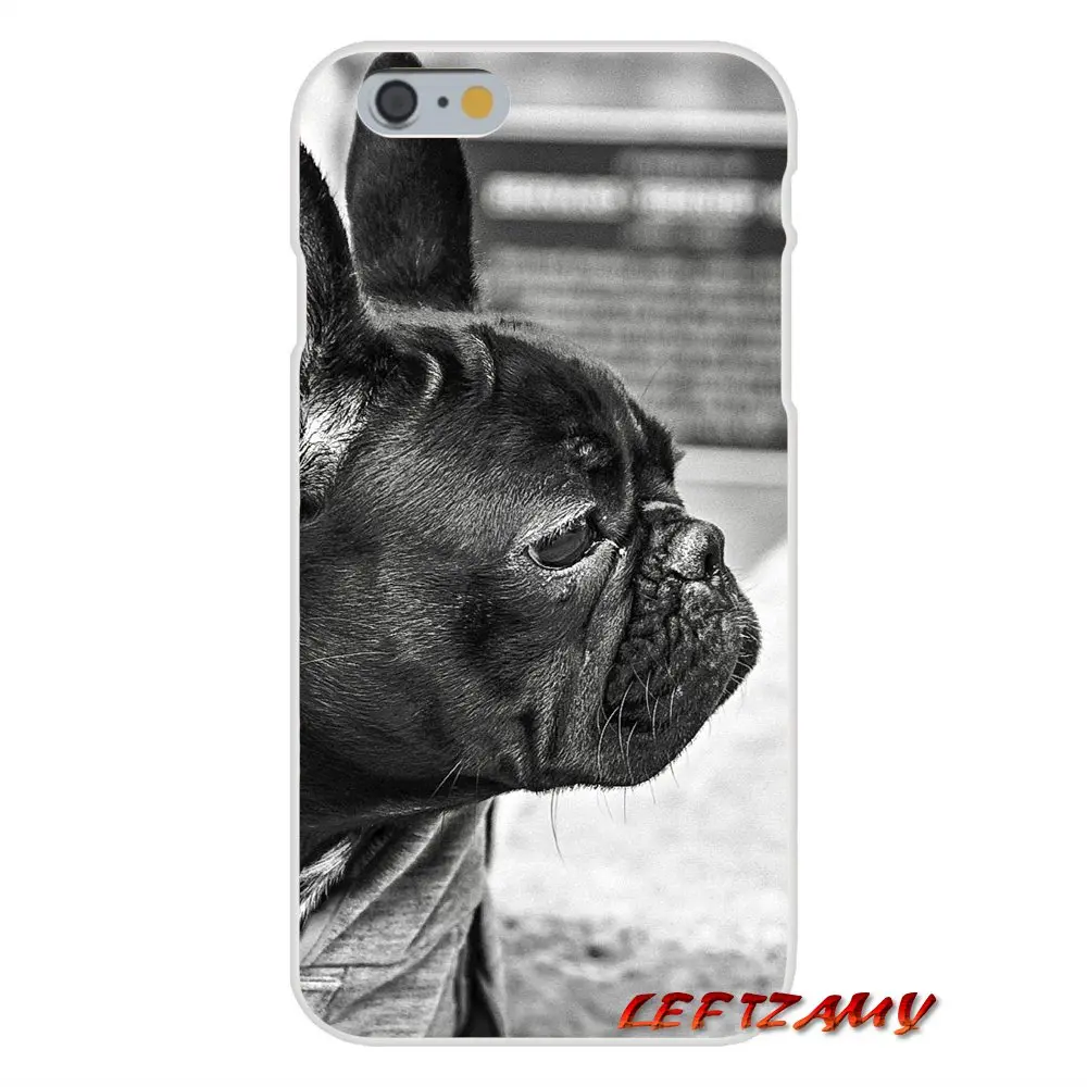 Карманный Французский аксессуары для бульдога телефон оболочки чехлы iPhone X 4 4S 5 5S