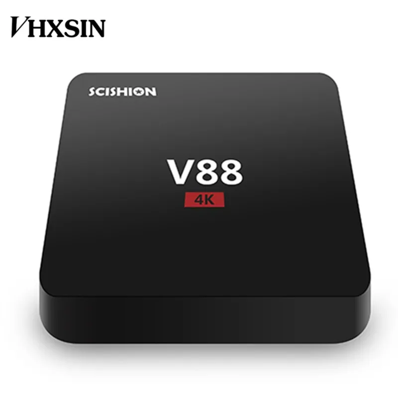 VHXSIN V88 Android 7 1 Гб RAM 8 ROM 4K TV Box RK3229 четырехъядерный WiFi LAN|ТВ-приставки и медиаплееры| |