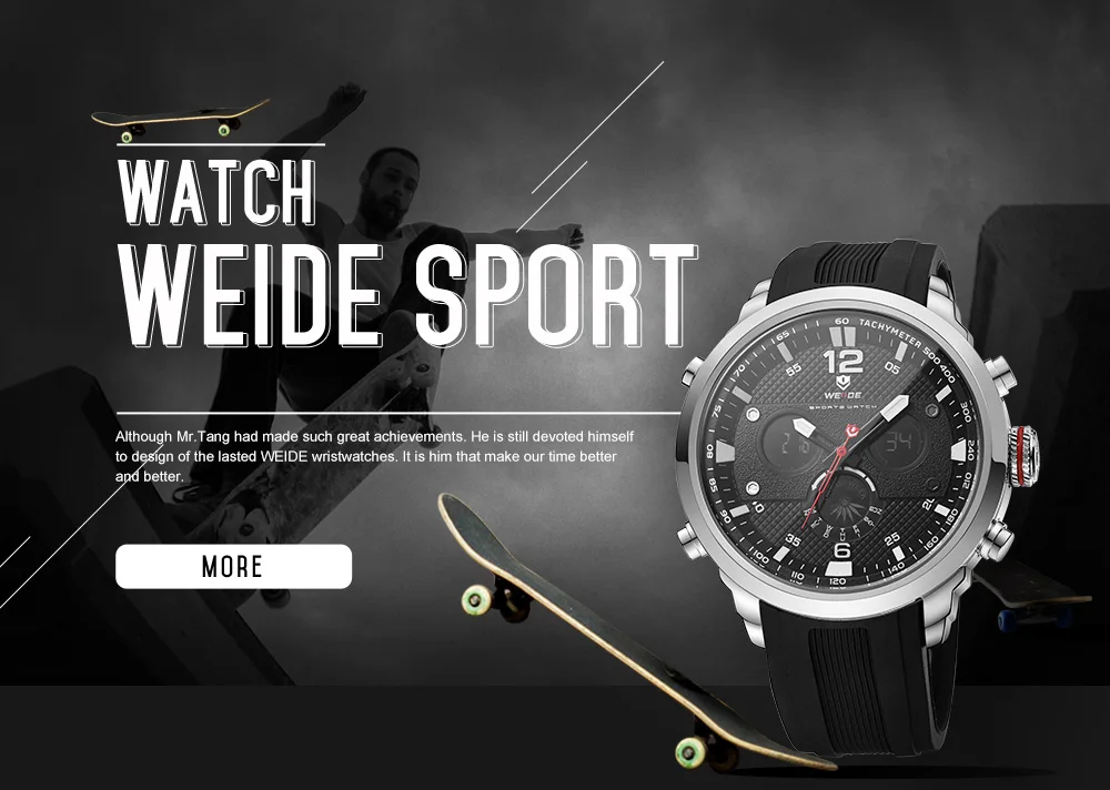 WEIDE Модные светодиодные цифровые кварцевые часы мужские военные спортивные часы Неделя дисплей мужские наручные часы Время часы Relogio Masculino