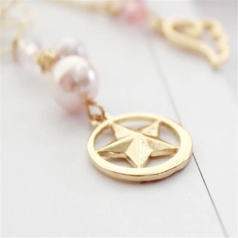 Сейлор Мун card captor cardcaptor sakura шпилька для волос с жемчужиной аниме star товары для птиц голова Крылья Металл шпильки заколка для волос A765