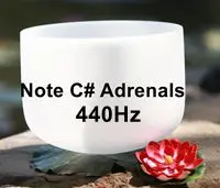 440Hz CVNC 7 дюймов Примечание C#/D#/F#/G#/A# Матовый Кварцевый Поющая чаша - Цвет: 440Hz