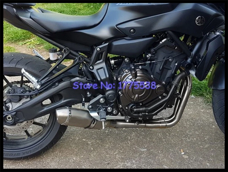 MT 07 FZ мотоцикла полной выхлопной системы глушитель + Соединительная труба для Yamaha