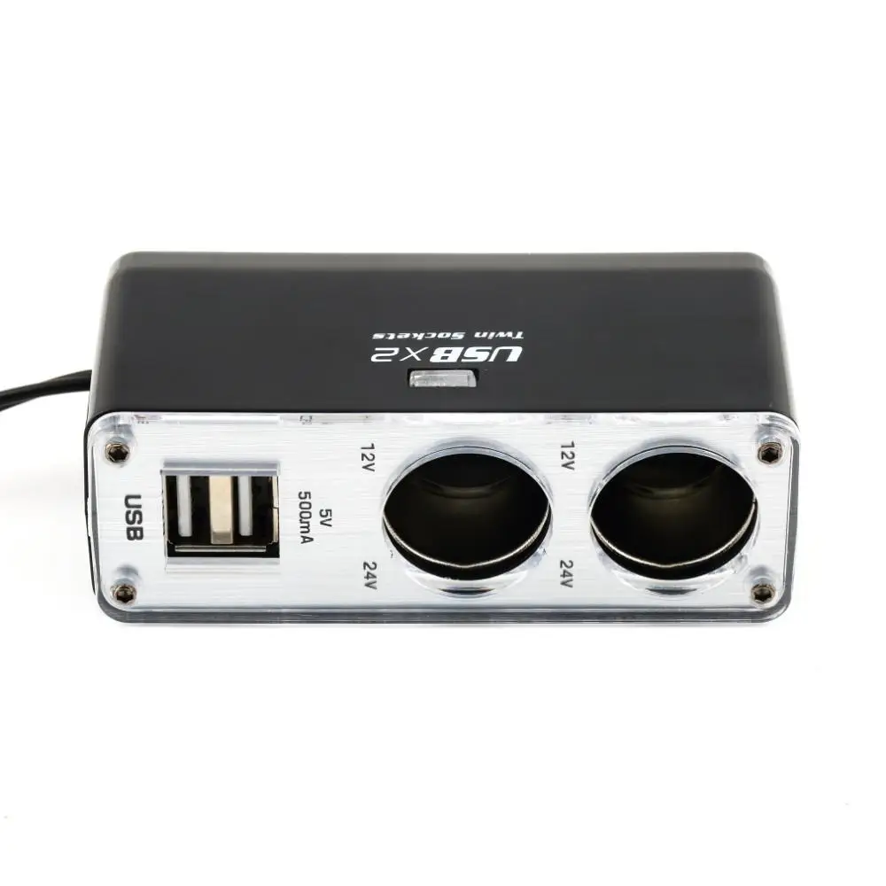 Новинка, 5 В/1 А, двойной USB порт, 2 способа, автоматическая розетка для автомобильного прикуривателя, разветвитель, автомобильное зарядное устройство, штепсельный адаптер, DC 12 В, новинка, Прямая поставка