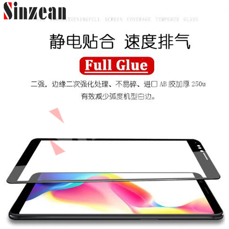 Sinzean 100 шт. 2.5D полное клеевое покрытие закаленное стекло для Xiaomi POCO F1/F2 защитная