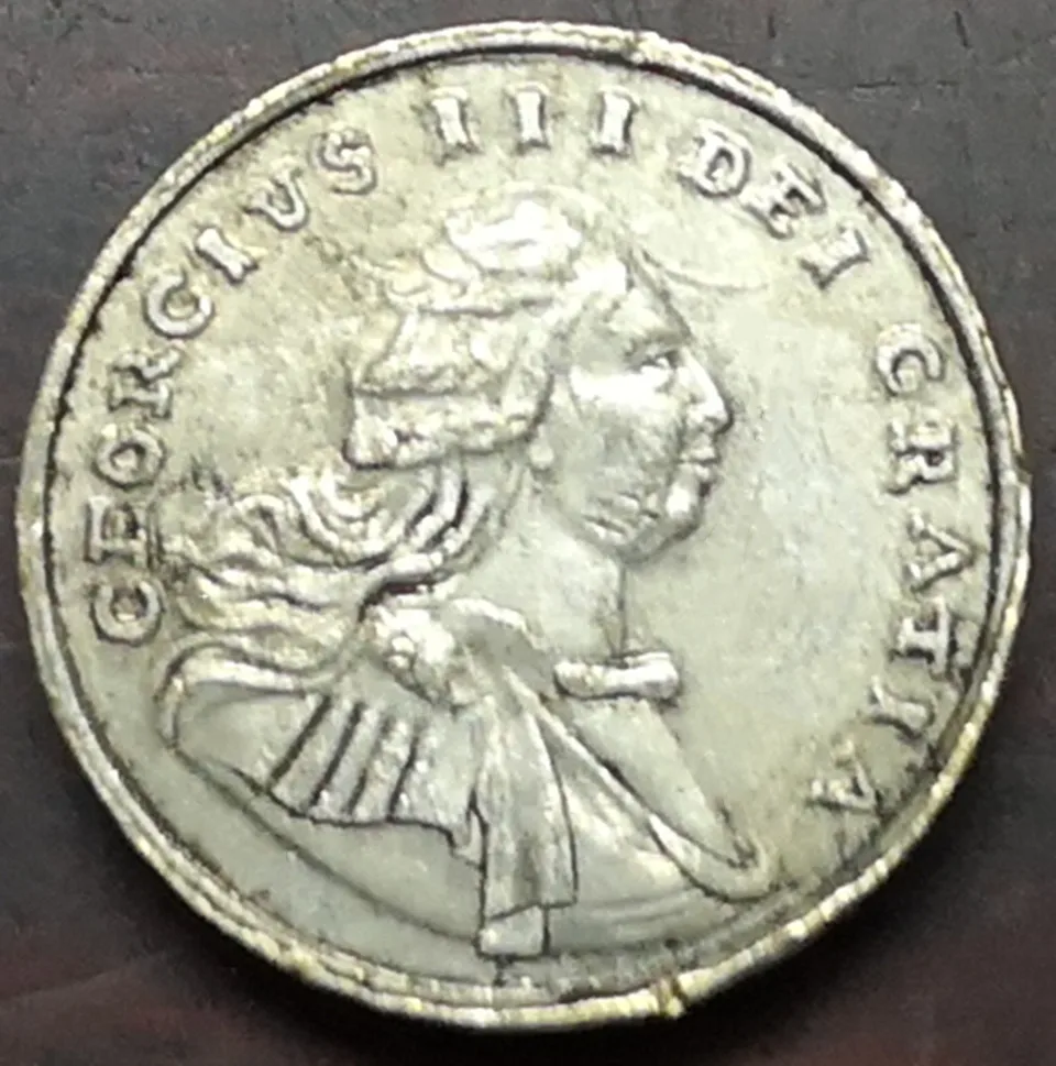 1722 Великобритания 1 пенни-Джордж III серебро копия монет