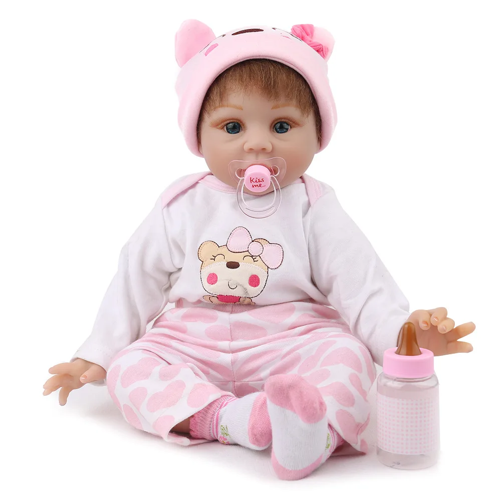 NPK 55cm new design Baby Toys Reborn Dolls Babies Soft Silicone Doll Best Gift For Fashion Children Birthday Playmate | Игрушки и хобби
