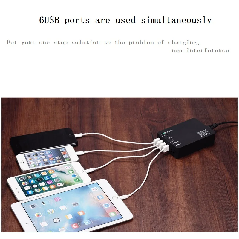 USB Charger adapter Quick QC 3.0 4 Charge Station Port for TYPE C Mobile Phone and Tablet EU UK AU US plug |