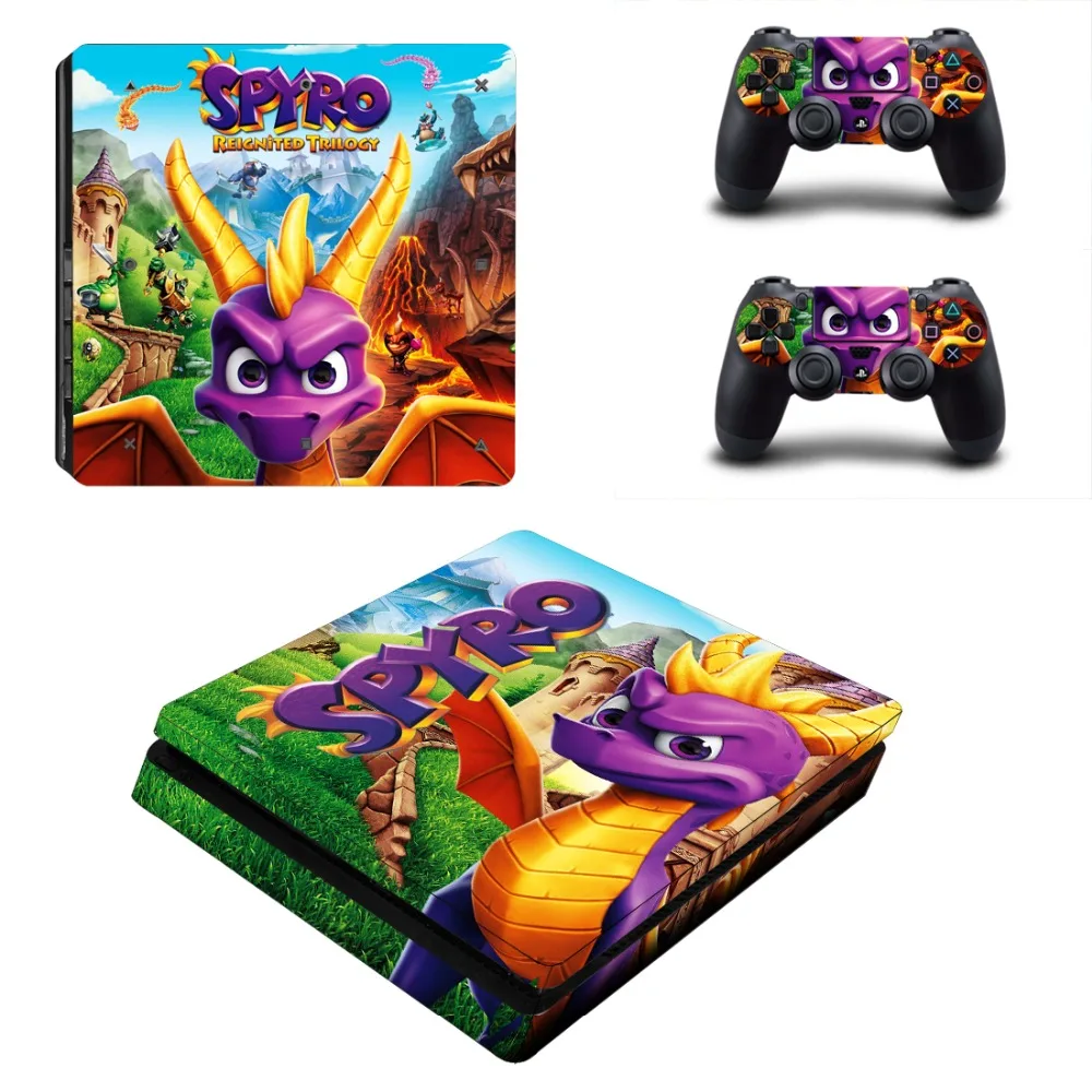 Игра Spyro Дракон PS4 тонкий переводная картинка наклейка для Sony PlayStation 4 консоли и 2