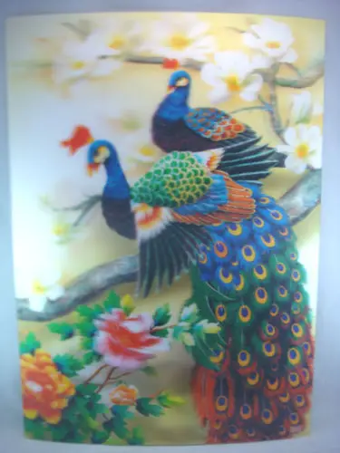 

Настенная пластиковая картина с 3d-эффектом-павлин