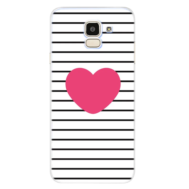 Case For Samsung Galaxy A30 A50 J1 J3 J4 J5 J6 J7 A3 A5 A7 A8 2016 2017 2018 Soft TPU Silicone Love Pink Cover Funda D083 |