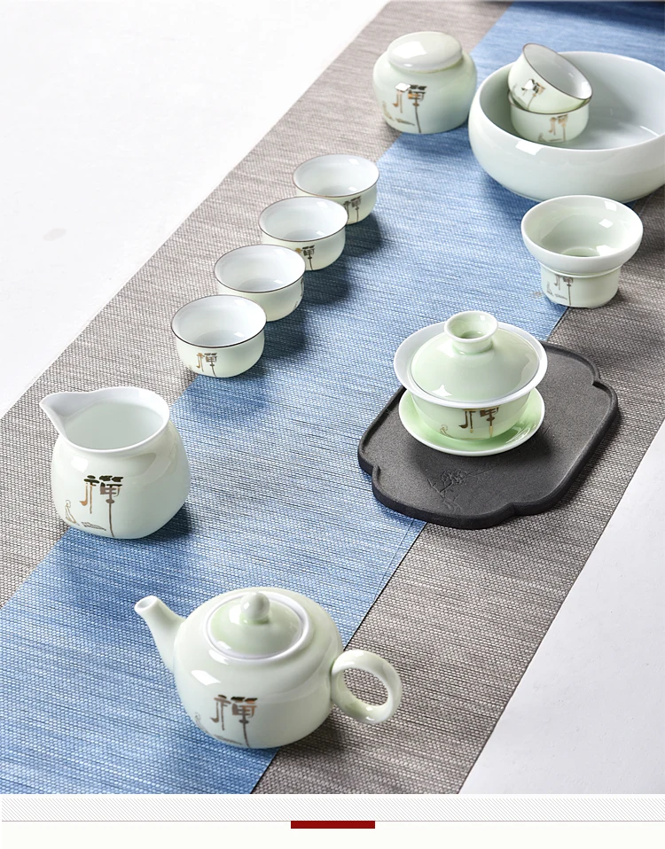 Китай Ручная роспись Gaiwan, Dehua высокое качество белый фарфор чайный набор для путешествий красивый и легкий чайник