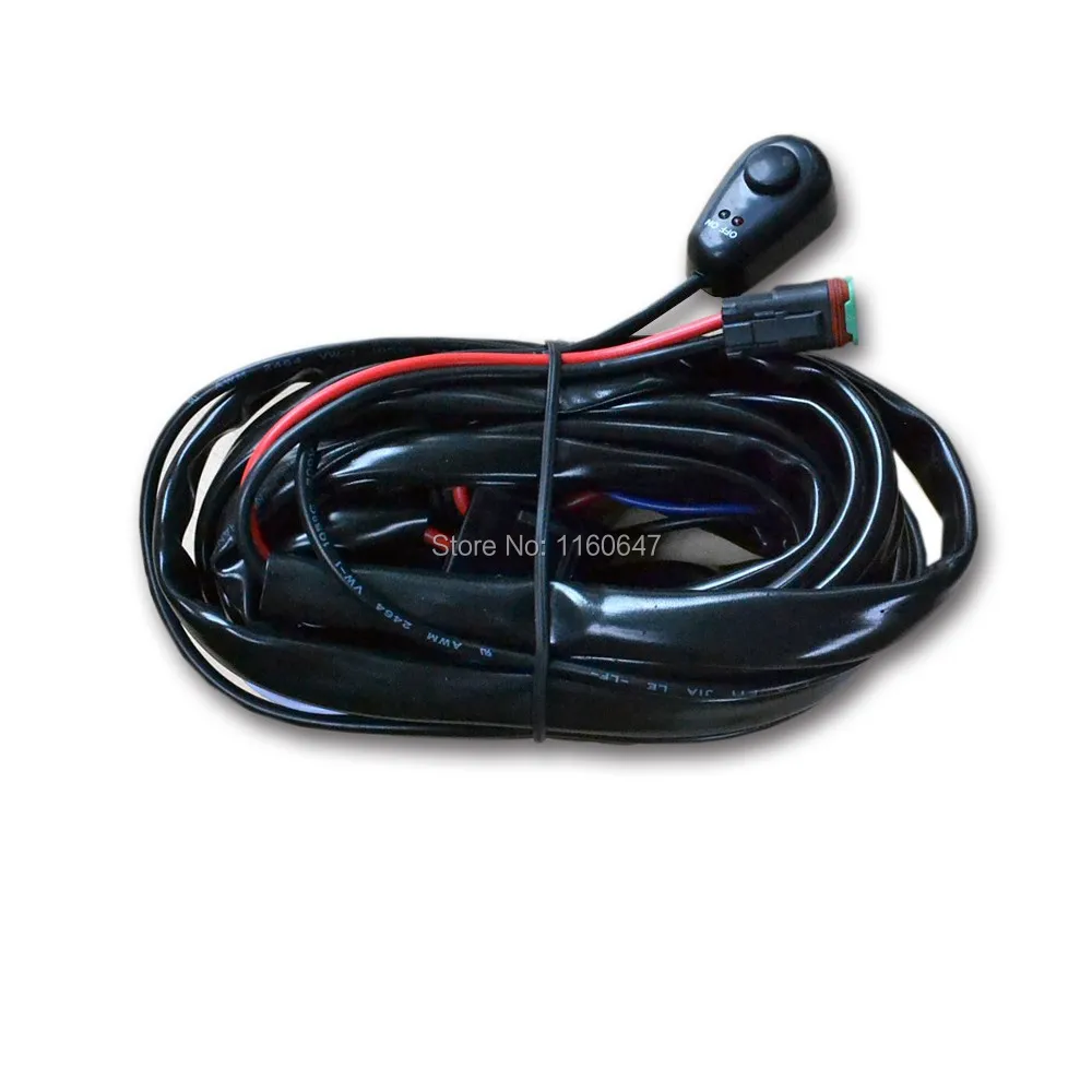 2 М Расширенный Переключатель Реле Жгута Проводов Кабель для LED Свет работы Бар HID
