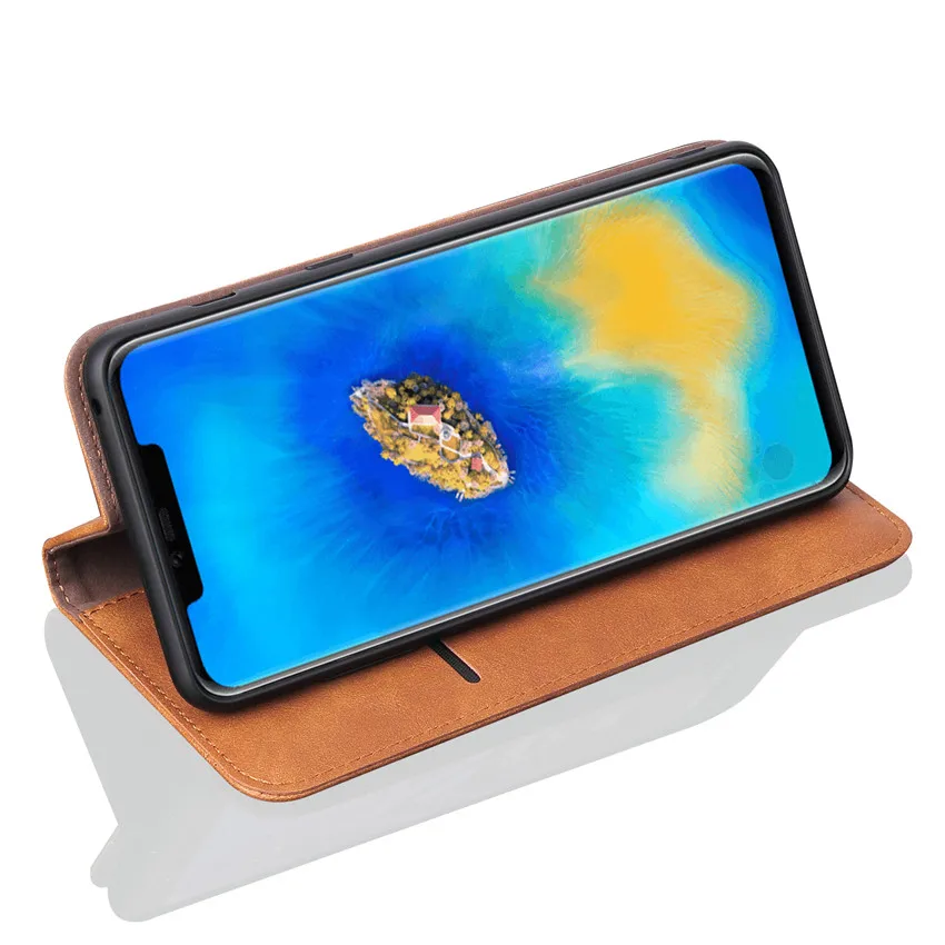 Чехол с откидной крышкой для Huawei Mate 20 Pro Роскошный кожаный бумажник подставкой