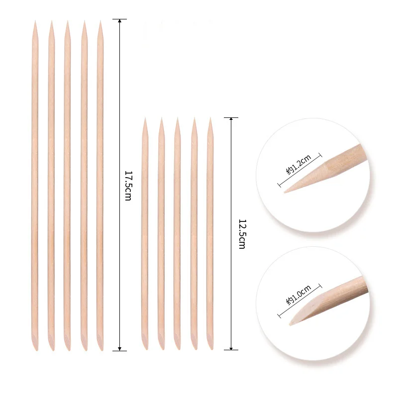 5 шт./компл. деревянный двойной конец дизайн ногтей кутикулы толкатель Гель лак
