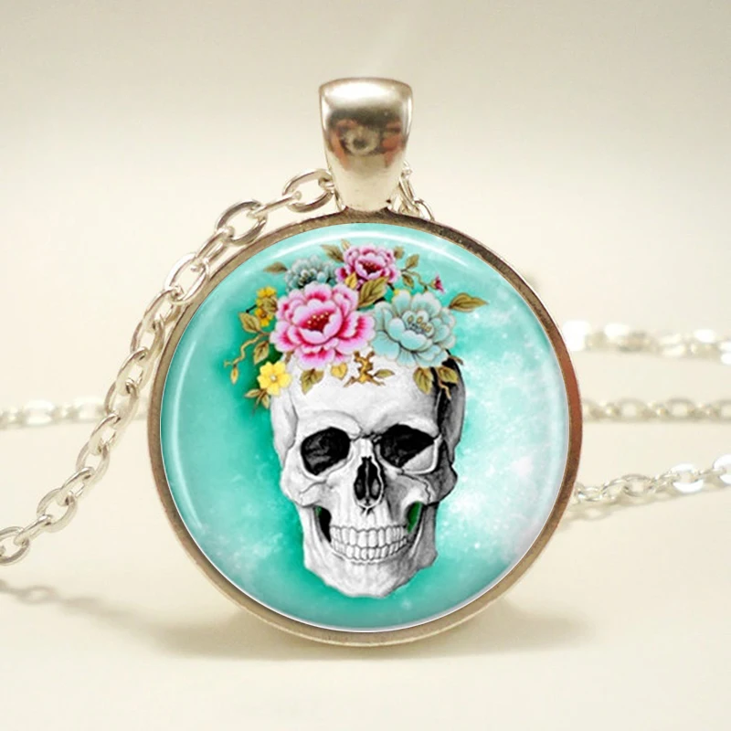 Ювелирные изделия в стиле стимпанк ожерелье виде черепа украшения сахарного