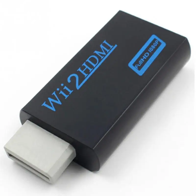 2018 Новый HDMI конвертер Поддержка FullHD 720P 1080P 3 5 мм аудио для wii 2HDMI адаптер