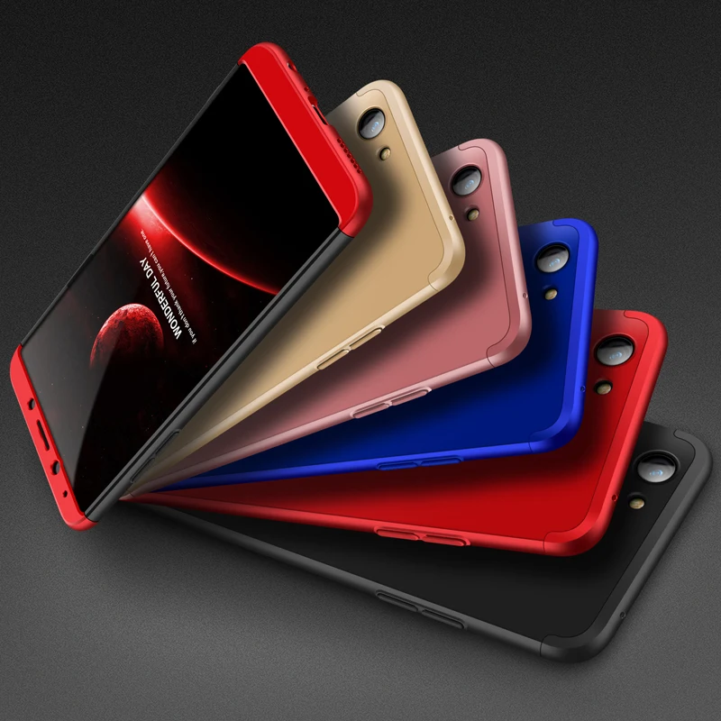 Для OPPO F5 чехол Высокое качество Роскошные Жесткий матовый PC задняя крышка 360