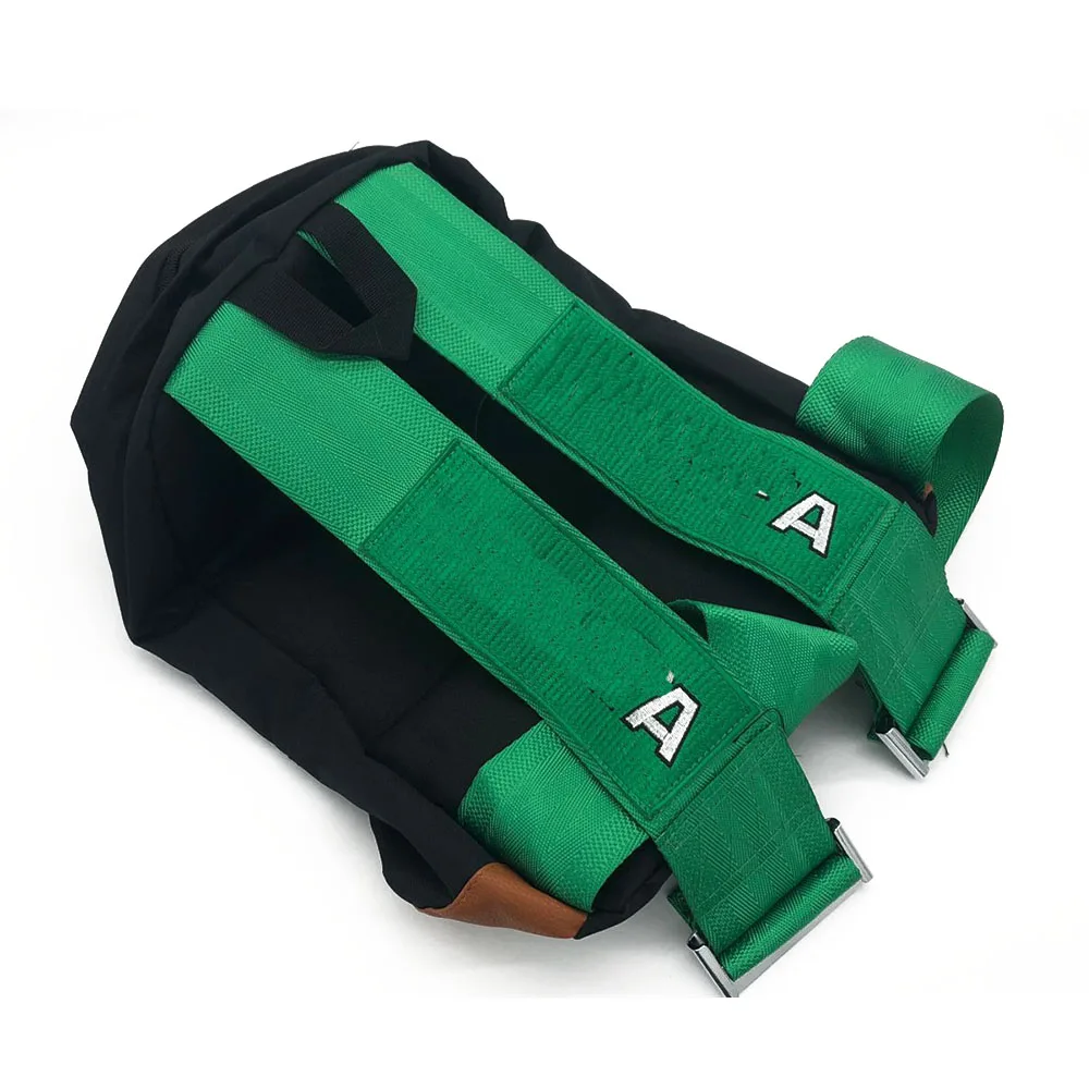 JDM СТИЛЬ гонок тканевый ремень стиль Школьный рюкзак автомобильный холщовый