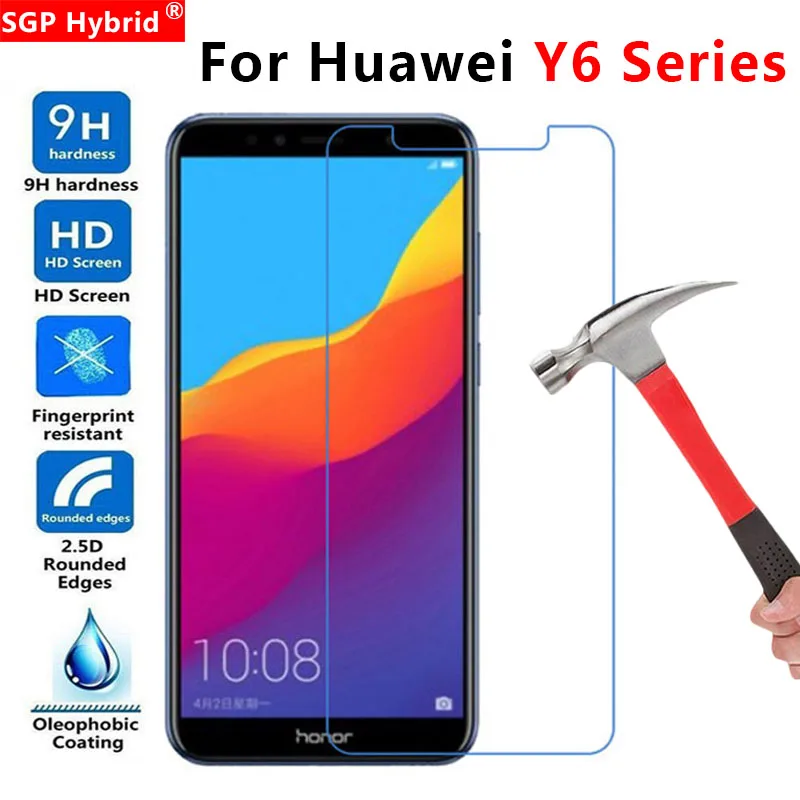 Закаленное стекло для huawei y6 prime 2018 защитная пленка экрана y 6 ii pro 2017 6y y6prime y6pro y62017