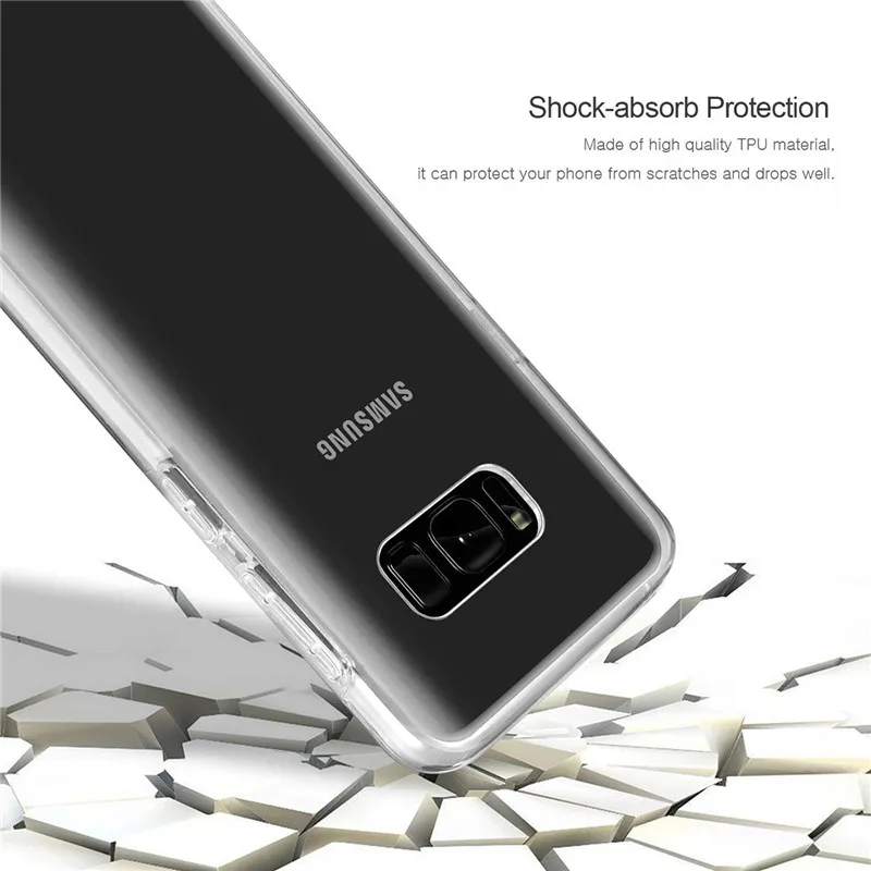 Чехол с полным корпусом для Samsung Galaxy S10 S9 S8 Plus S7 S6 Edge Note 8 9 прозрачный 2 в 1 защитный