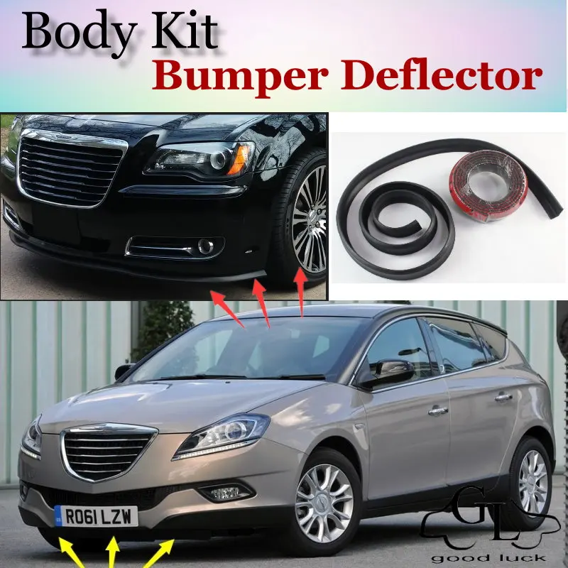 Дефлектор губ на бампер дефлектор для Chrysler Delta Lancia передняя юбка спойлера ДЛЯ