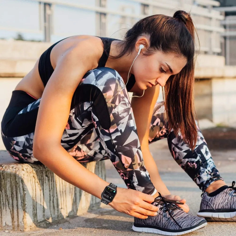 Спортивный ремешок для Apple Watch 42 мм 38 мм iWatch 44 мм 40 мм силиконовый браслет ремешок для Apple watch 5 4 3 2 1 42/44 мм
