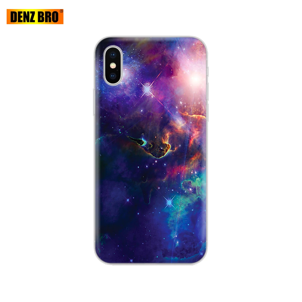 61839 Для iPhone 5 5S SE 6 6 S 7 8 Plus X 10 чехол для Capa iPhone 6 iPhone 6 S iPhone 5 силиконовый для galaxy Вселенная Небо красочный - Цвет: 61839