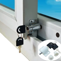 5 pieceslot free shipping sliding window lock with key child safety protection lock anti theft door lock push window