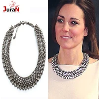 new kate middleton necklace necklaces pendants fashion luxury choker design crystal pendant necklace statement jewelry a2209
