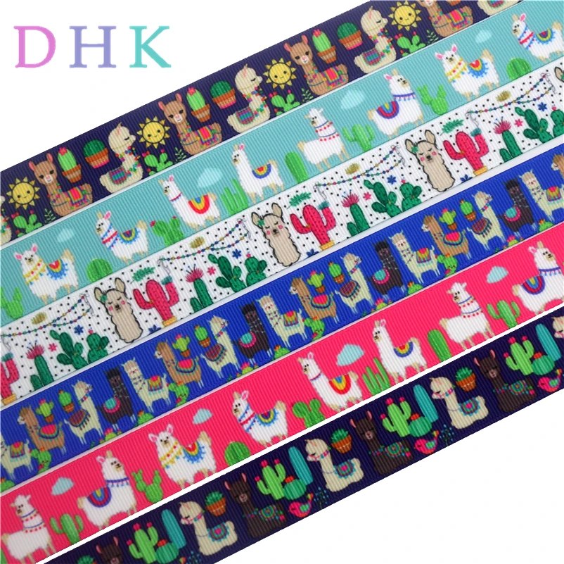 

DHK 7/8 ''10 ярдов, альпака, кактус, печатная крупная зернистая ткань, головной убор, украшение оптом OEM B1741