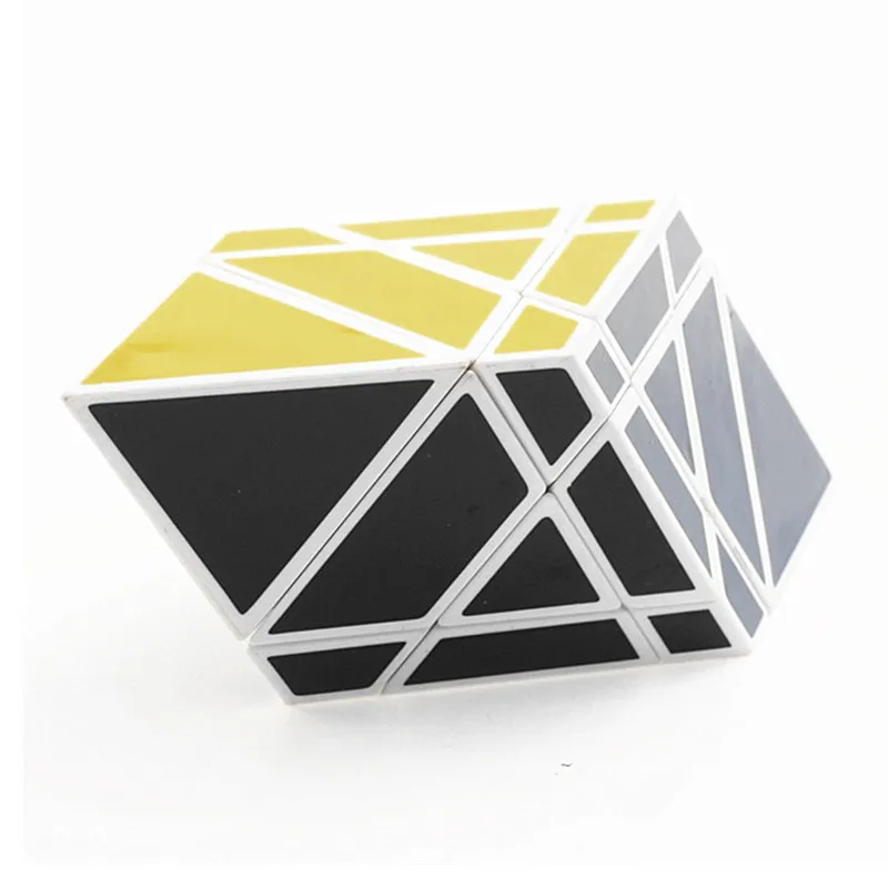 Белый DianSheng 3x3x3 Rhomboid форма режим головоломка скоростной куб для детей подарочная Игрушка Головоломка на скорость часы-кольцо с крышкой игрушки Специальные игрушки - Цвет: Белый
