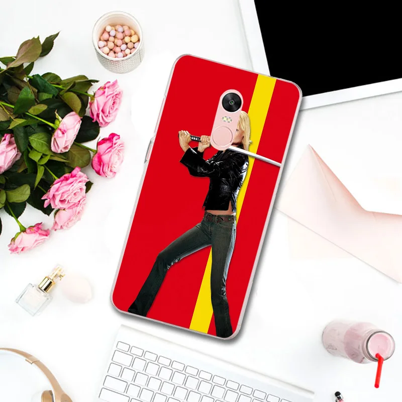 Чехол для телефона Kill Bill Art мягкий силиконовый чехол из ТПУ Для Xiaomi Mi Redmi Note 3 3S 4 4X 4A