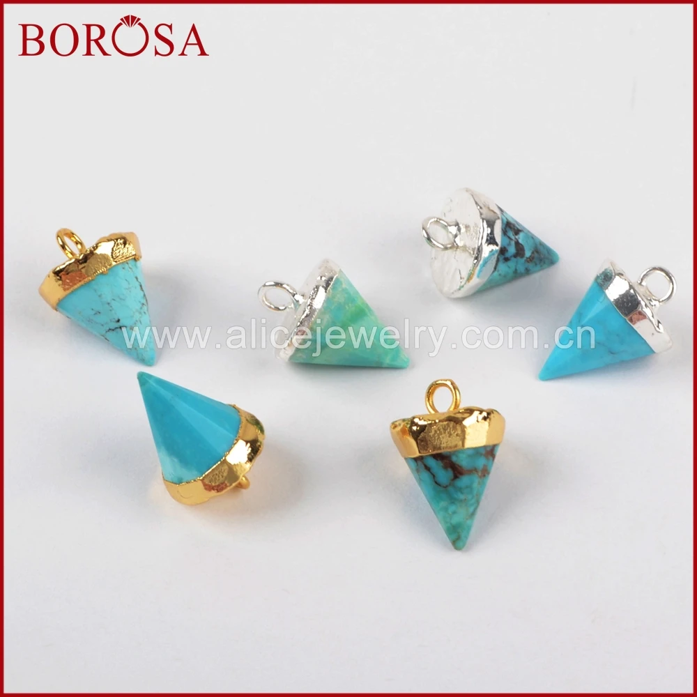Распродажа от BOROSA 5/10 шт. женская подвеска голубого цвета женские серьги сделай