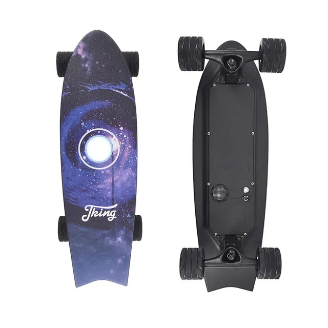 Мини четырехколесный электрический скутер 350 Вт 4 колеса скейтборд с Bluetooth