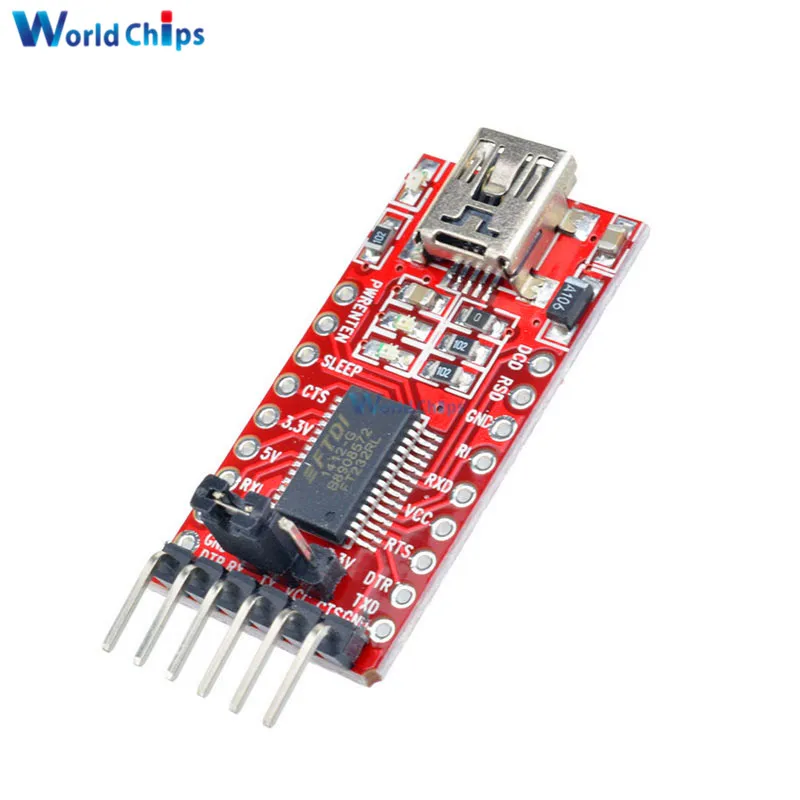 Модуль последовательного адаптера FT232RL FT232 FTDI USB 3 В 5 в TTL для платы Arduino Mini Port