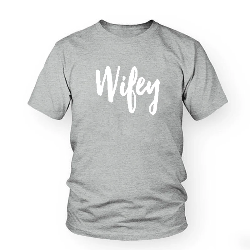 Hubby и футболка для жены, парные футболки hubby& wifey, подходящие футболки, лучший подарок, парная футболка, Подарок на годовщину, футболки - Цвет: Gray-w women