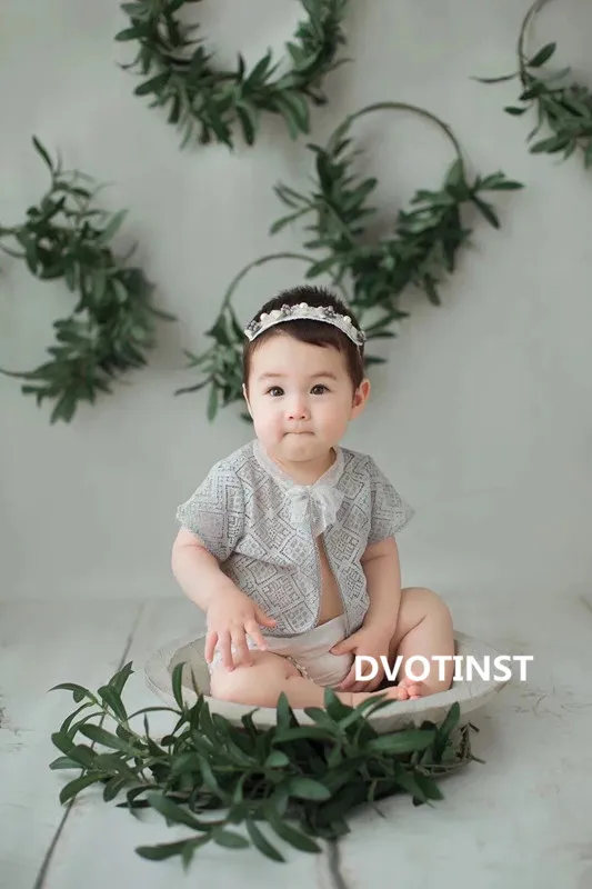 Dvotinst Baby Girls Photography Props Cute Lace Flora Outfits Dresses Clothes Set Fotografia Accessories Studio Shooting | Детская