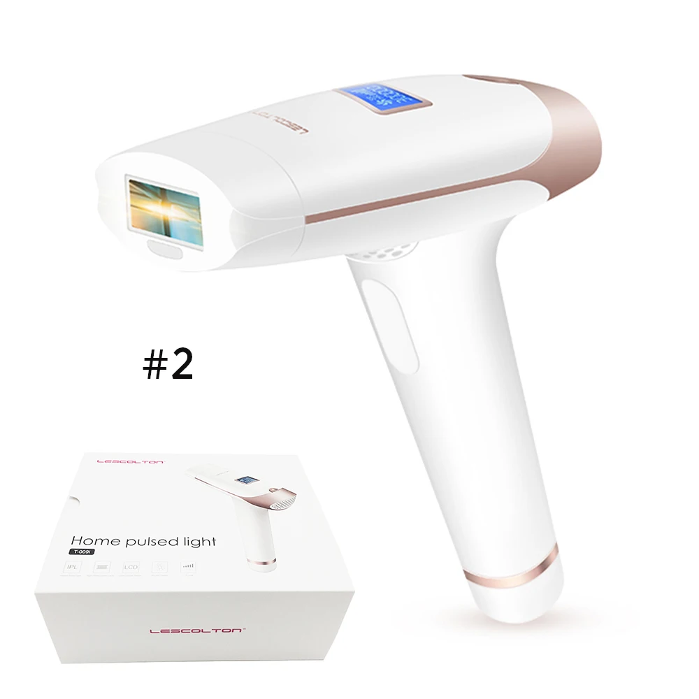 Gift box pack Lescolton 3 в 1 Авто lcd IPL лазерный эпилятор 300000 раз машина для постоянного удаления волос депилятор Eletrico для лица тела - Цвет: Gift box pack