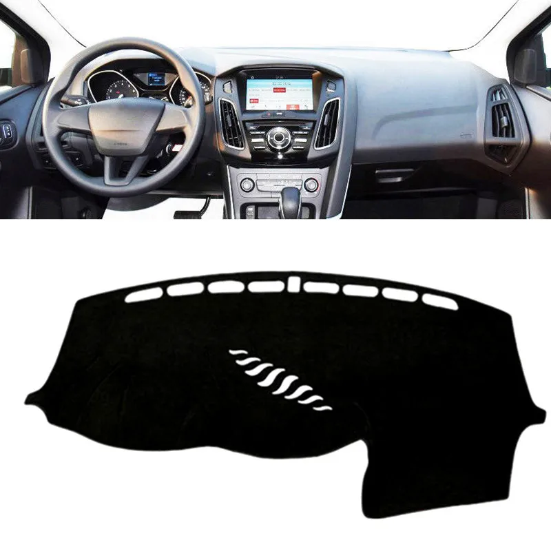 

Car Dashboard Cover Dash Mat Pad Sun Shade Dashmat Instrument Protect Carpet Accessories For Ford Focus MK3 2012 2013 2014 -2018