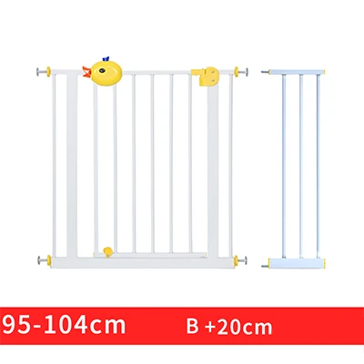 95-104 cm 65-130 см Детская безопасность забор двери Детские лестничные перила изоляция двери бар pet забор без ударов - Цвет: 95-104 cm