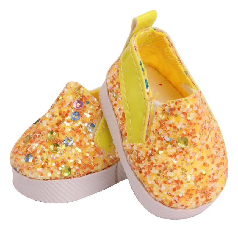 doll shoes 1/6 and 14 inches baby Shiny flash 5.5cm beautiful yellow blue red accessories | Игрушки и хобби