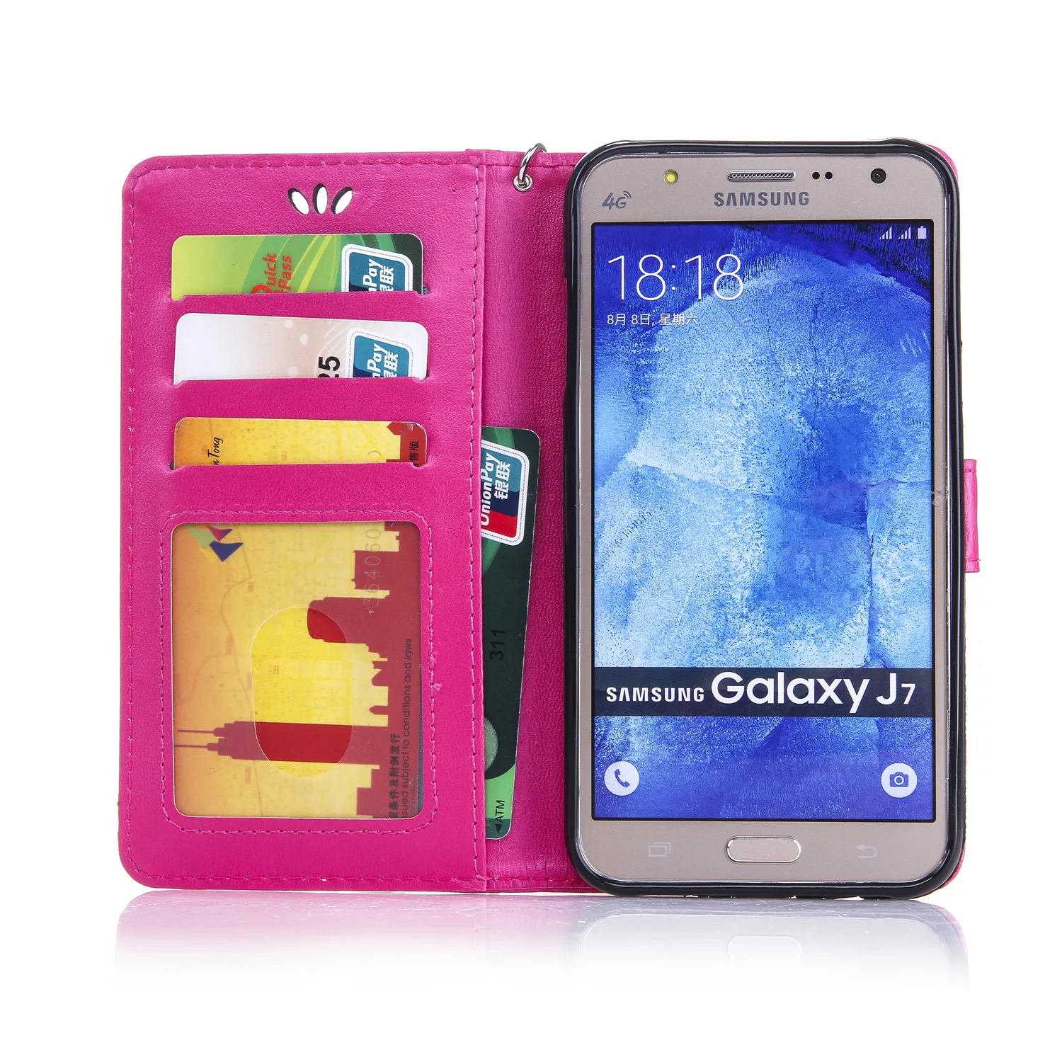 Флип-чехол для Samsung Galaxy J7 Neo 2017 J701 J701F/DS SM-J701F/DS SM-J701 Чехол-бабочка кошелек фоторамка