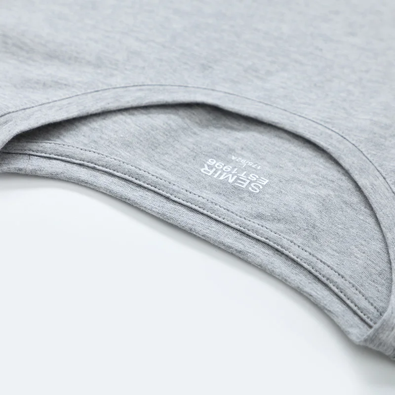 SEMIR Мужская футболка с коротким рукавом модная повседневная мужская круглым